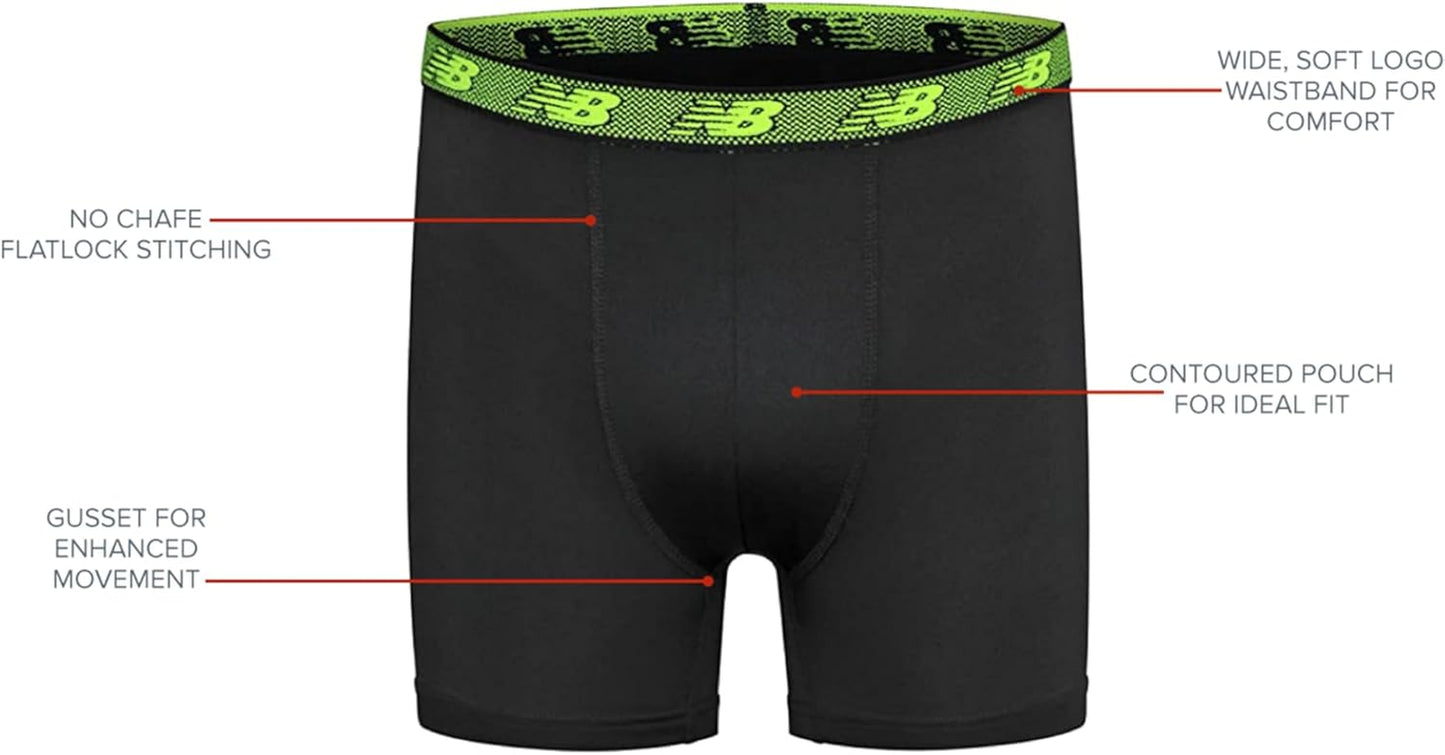 Boys' Performance Boxer Briefs - Set of 4