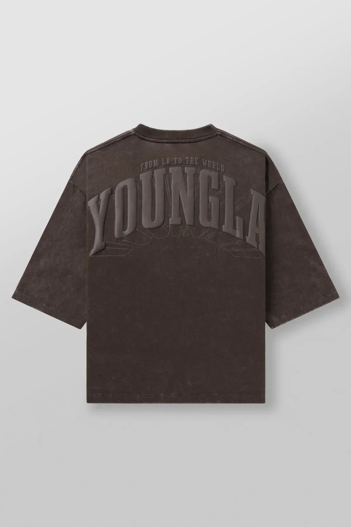 Men's oversized T-shirt foam printed cotton short sleeve jacket