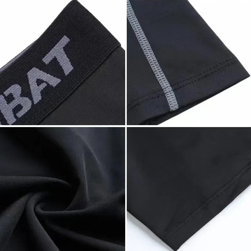 Mens Pants Tights Cool Dry Leggings Sports Athletic Workout Active Shorts