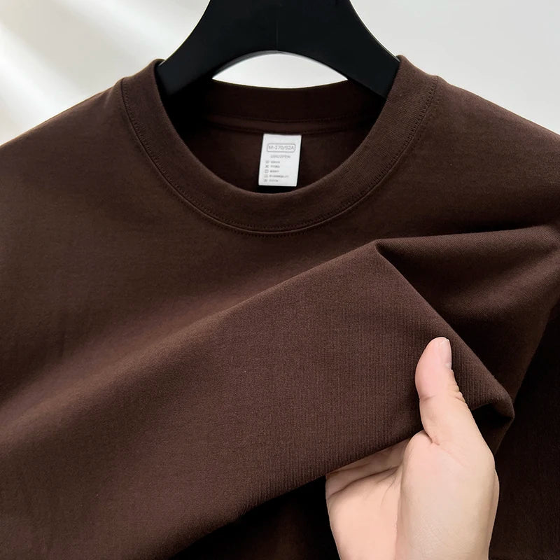 summer high-end brand men's short sleeve round neck fashionable style