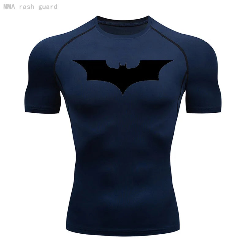 Men Short Running T Shirt Gym Sports Top Quick Dry Clothing