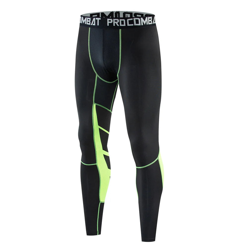 Mens Quick Dry Fit Legging Fitness Training Pants