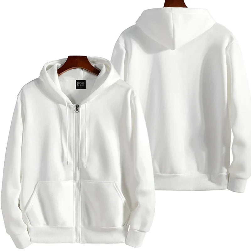 Zipper Hoodies Men's New Long Sleeve Hooded Sweatshirt