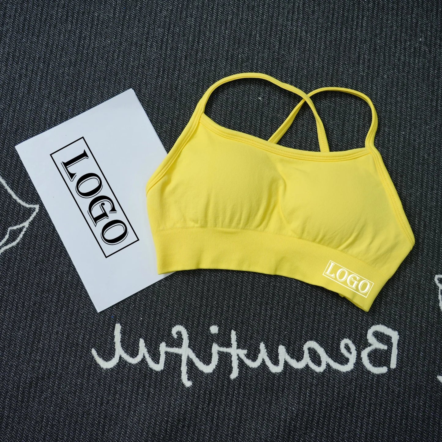 Yoga Sports Dynamic Backless Bra Medium Support Padded Gym Crop Top