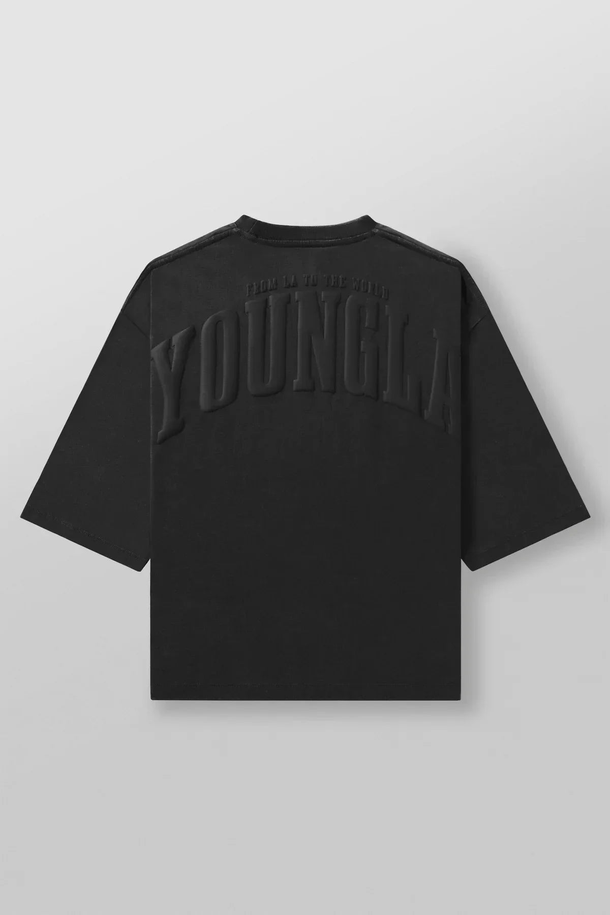 Men's oversized T-shirt foam printed cotton short sleeve jacket