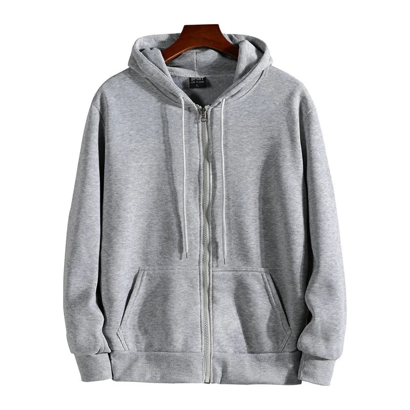 Zipper Hoodies Men's New Long Sleeve Hooded Sweatshirt