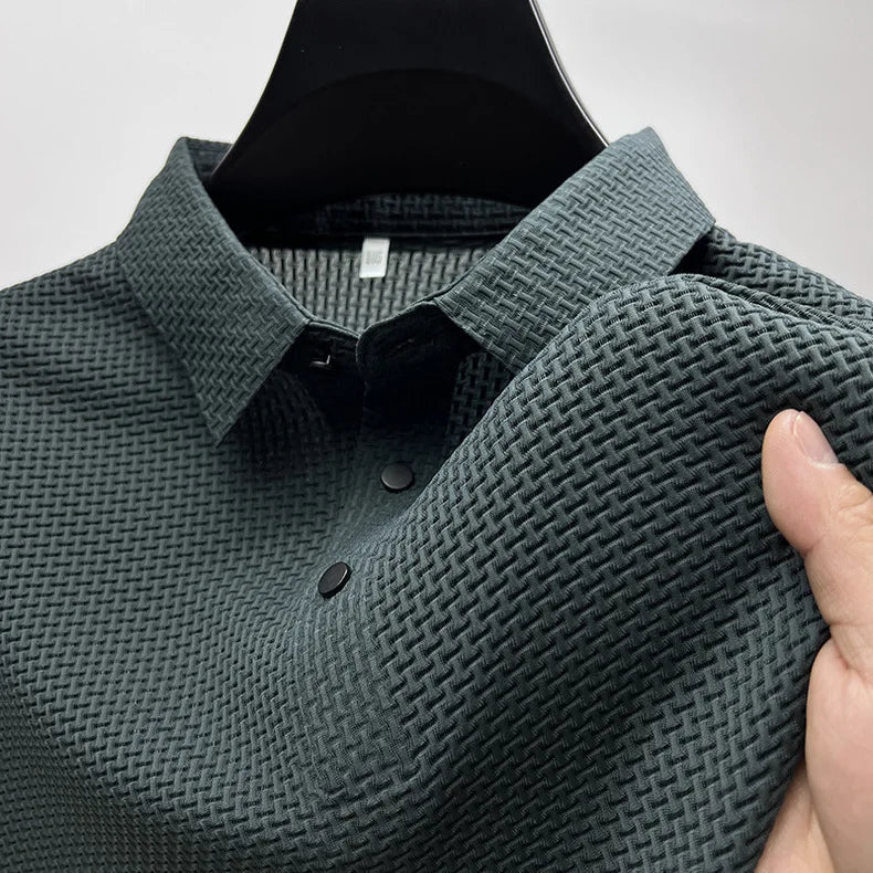 Summer New Men's Short Sleeve T-shirt Cool and Breathable POLO Shirt