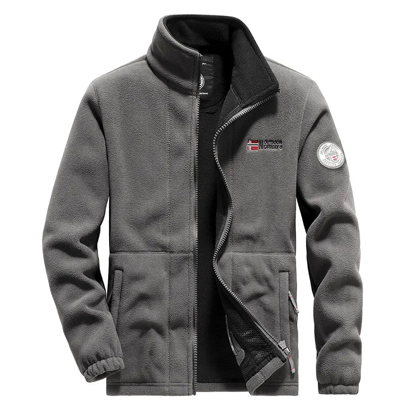 New Polar Fleece Jacket Men Sports Coat