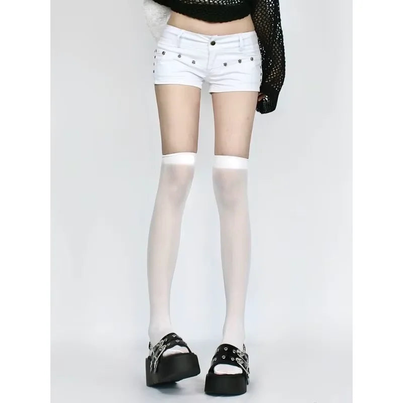 Women Streetwear Fashion 2000s Jean Shorts Denim Hot Pants