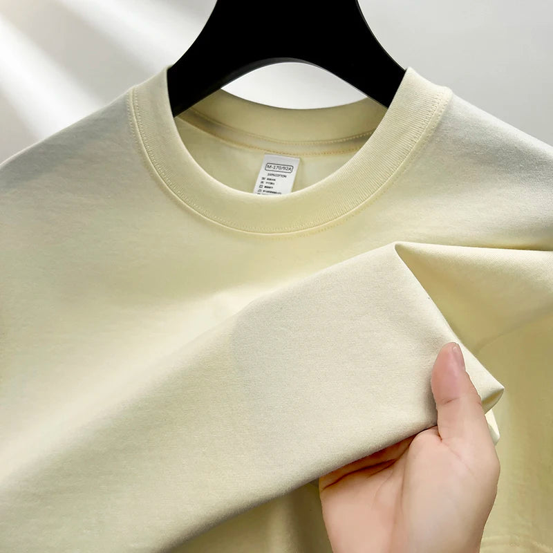 summer high-end brand men's short sleeve round neck fashionable style