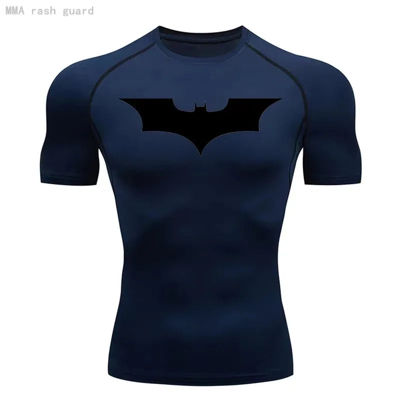 Men Short Running T Shirt Gym Sports Top Quick Dry Clothing