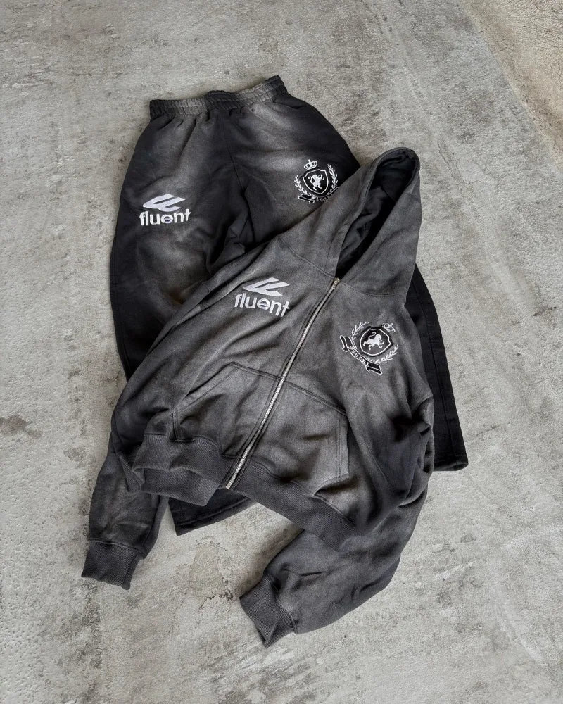 Men couple casual loose tracksuit