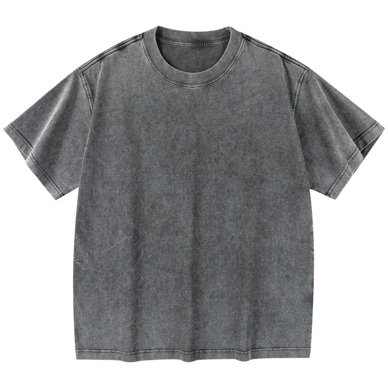 Men's Women Vintage T-Shirts Street Hip Hop Casual Cotton Short Sleeve