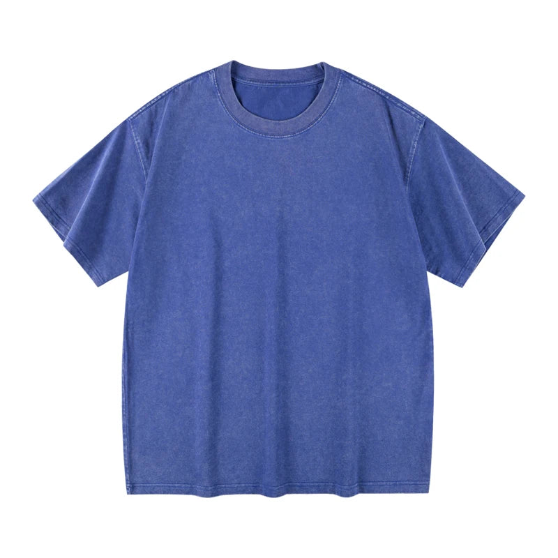 Men's Women Vintage T-Shirts Street Hip Hop Casual Cotton Short Sleeve