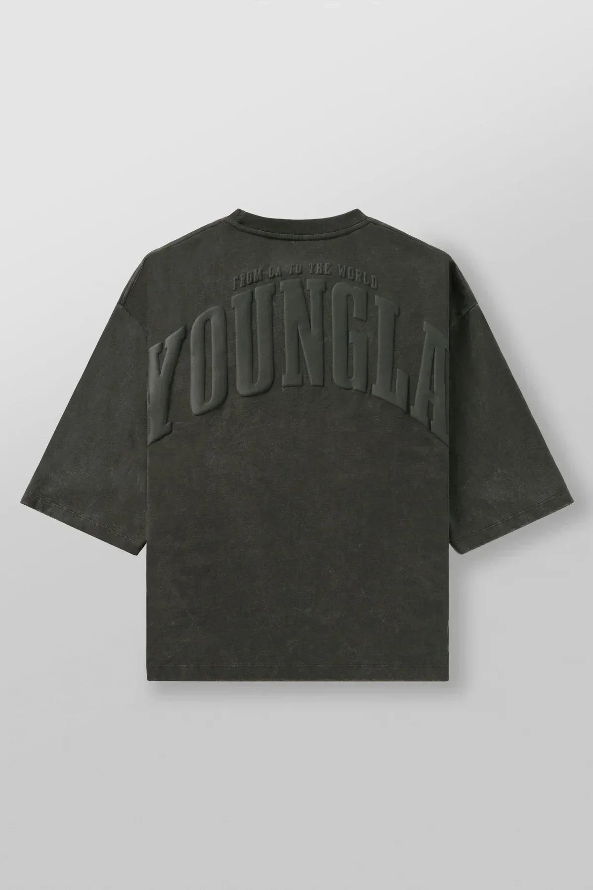Men's oversized T-shirt foam printed cotton short sleeve jacket