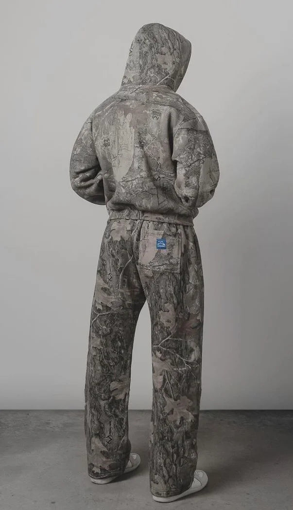 Tracksuit Men New Street Hip Hop Oversized Camo Hoodies