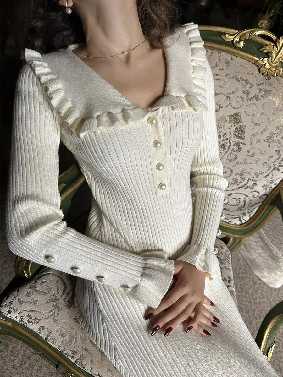 High Waist Ruffled Maxi Dresses For Women Long Dress