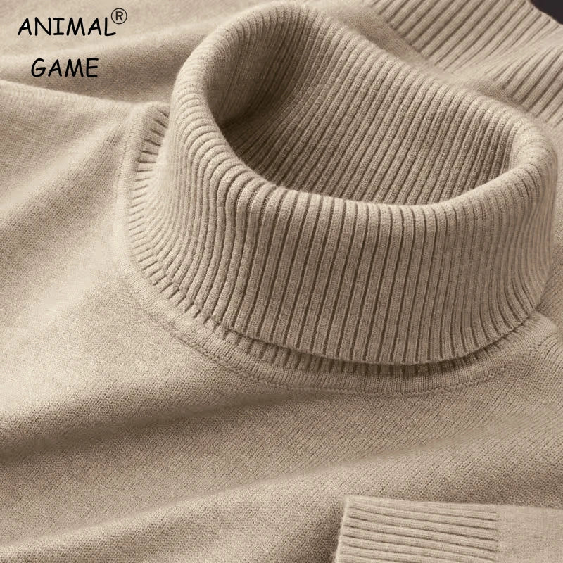 New Mens Sweaters Solid Color business Tops