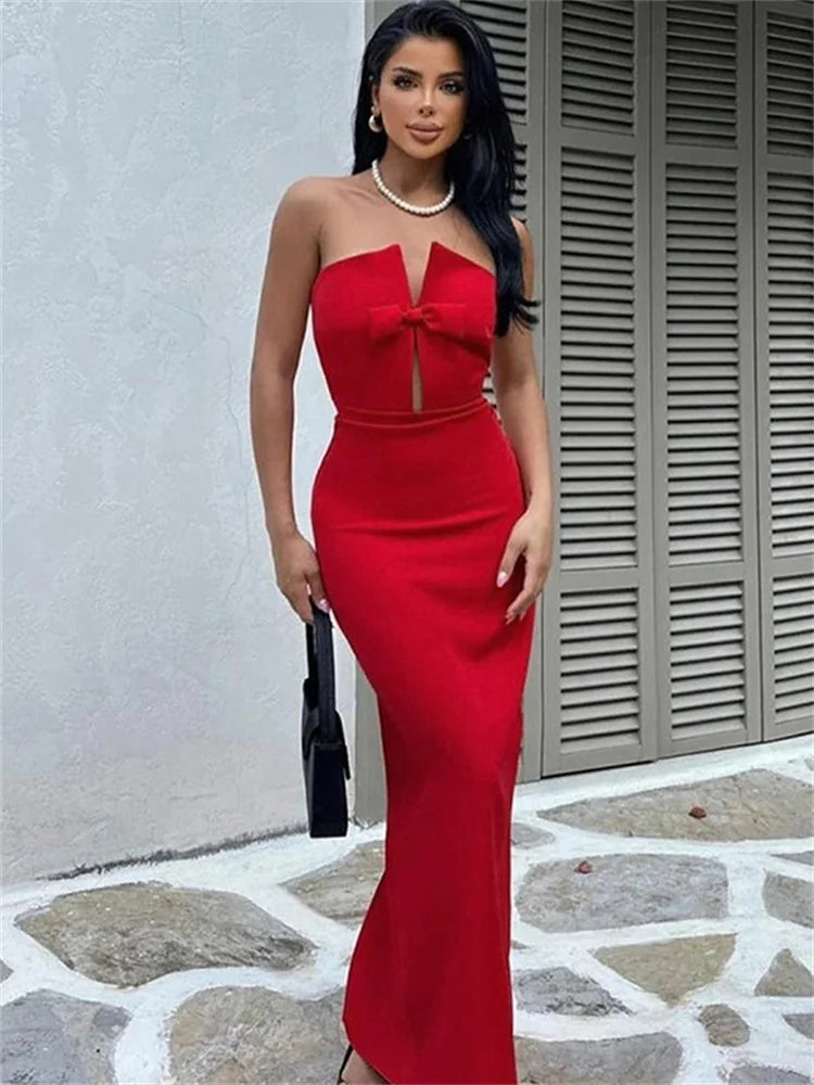 Long Dress For Women Backless Clothes