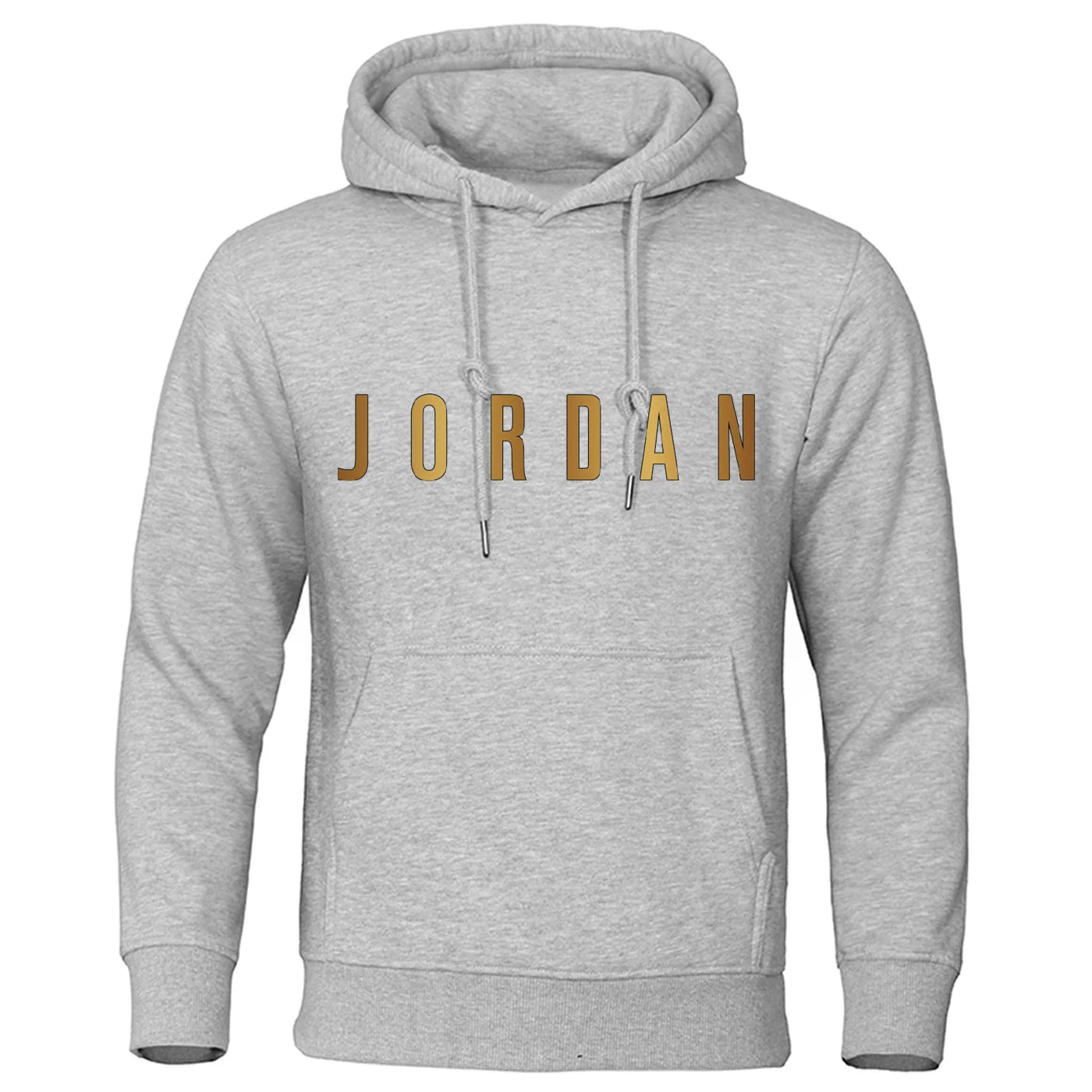 Printed men's hooded loose fashionable versatile sports shirt with pullover