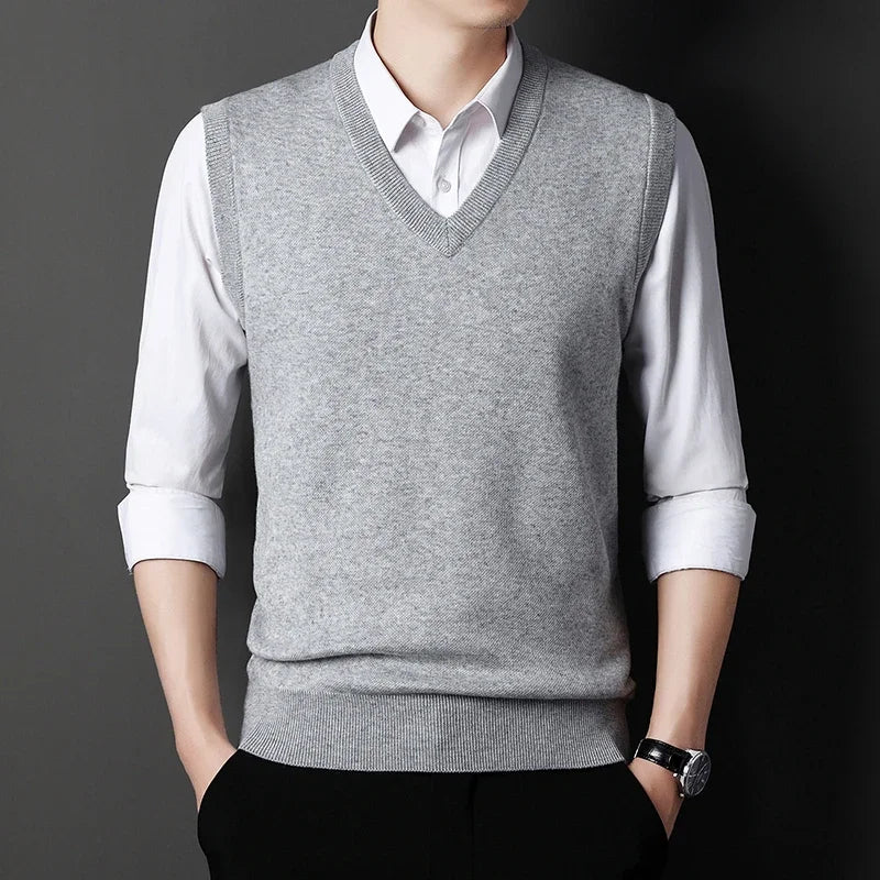 Men's Sweater Vest Casual Fashion Warm Top