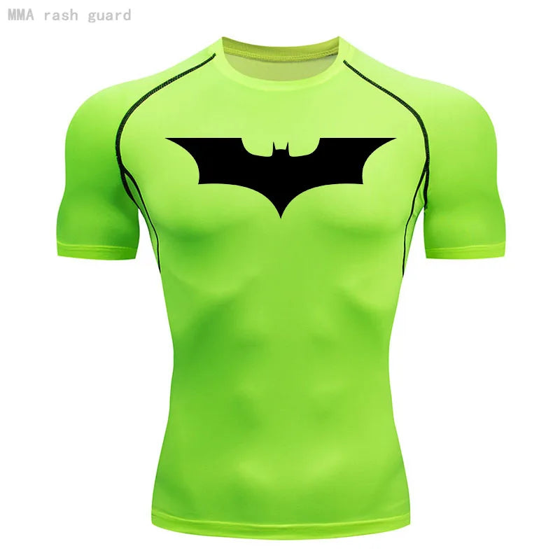 Men Short Running T Shirt Gym Sports Top Quick Dry Clothing