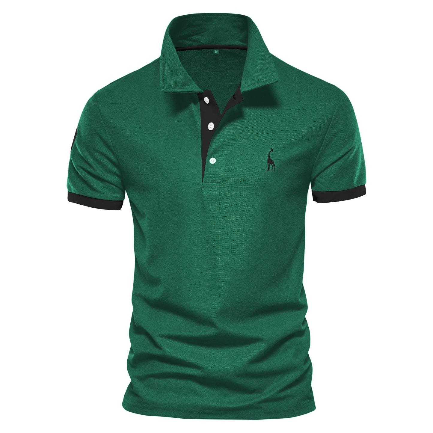 Polo Giraffe Shirt Men Quality Short Sleeve Polo Casual Business