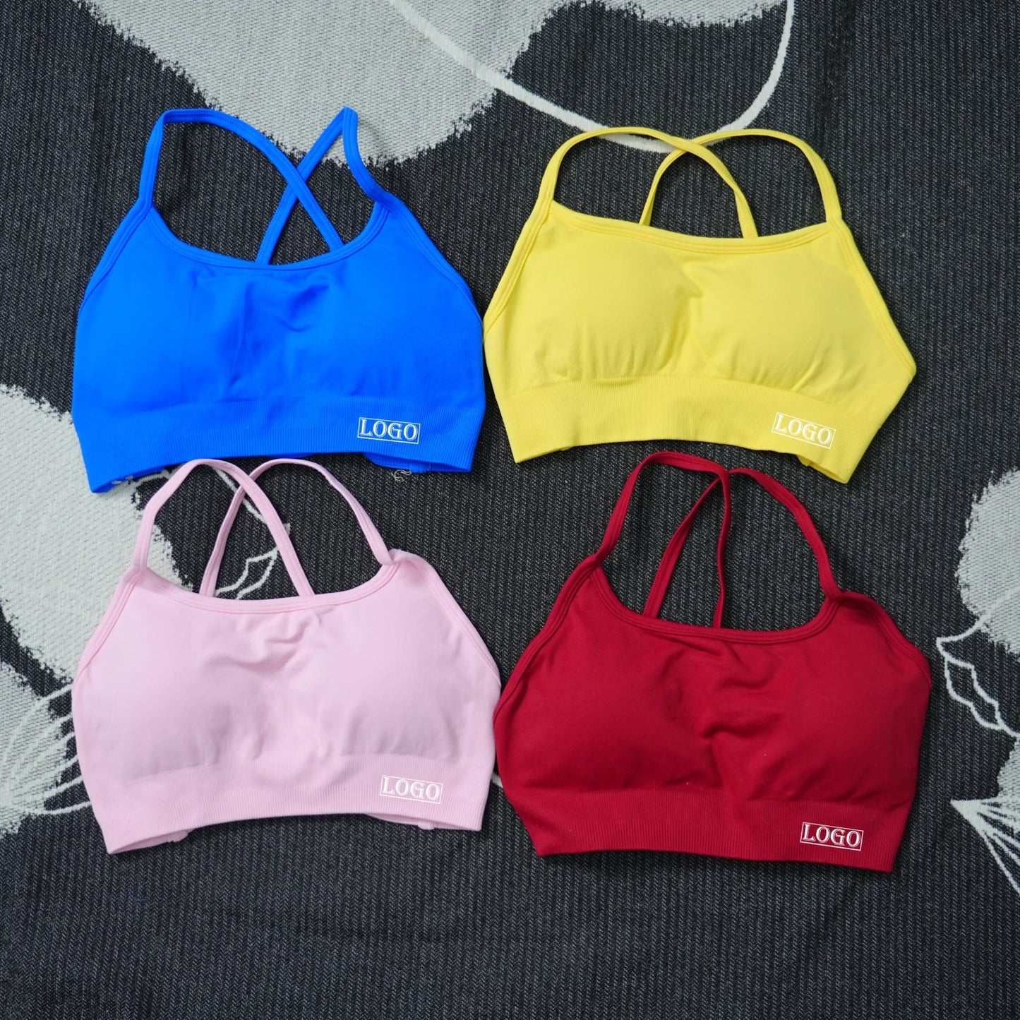 Yoga Sports Dynamic Backless Bra Medium Support Padded Gym Crop Top