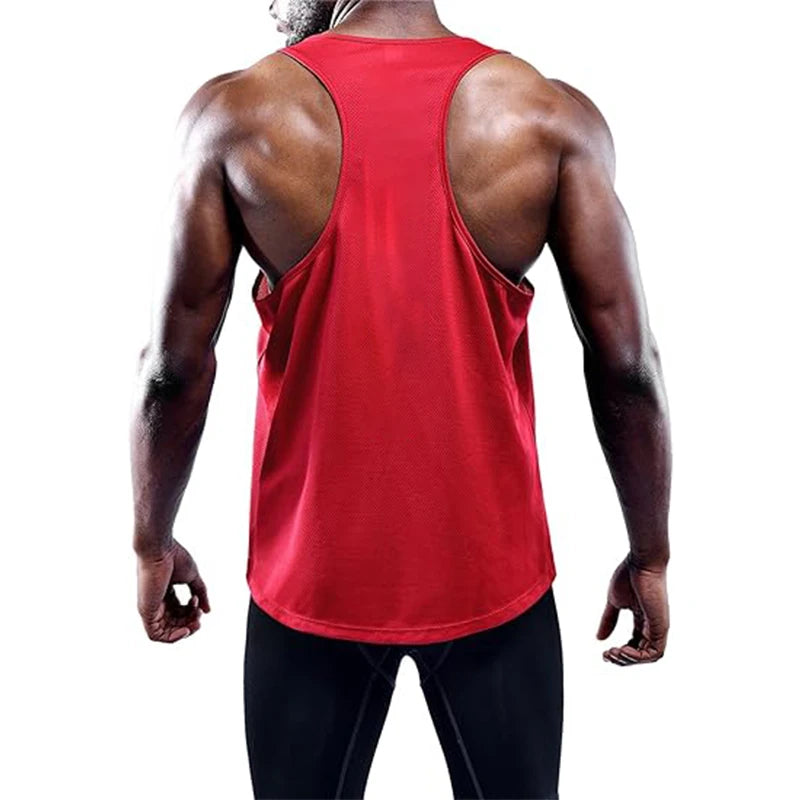 Men Summer Sport Gym Vest Quick Dry Sleeveless Shirt