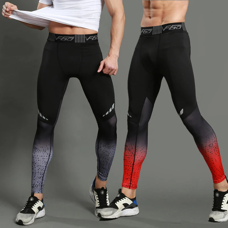 Mens Quick Dry Fit Legging Fitness Training Pants