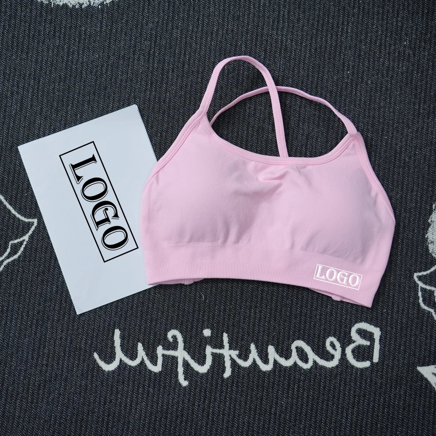 Yoga Sports Dynamic Backless Bra Medium Support Padded Gym Crop Top