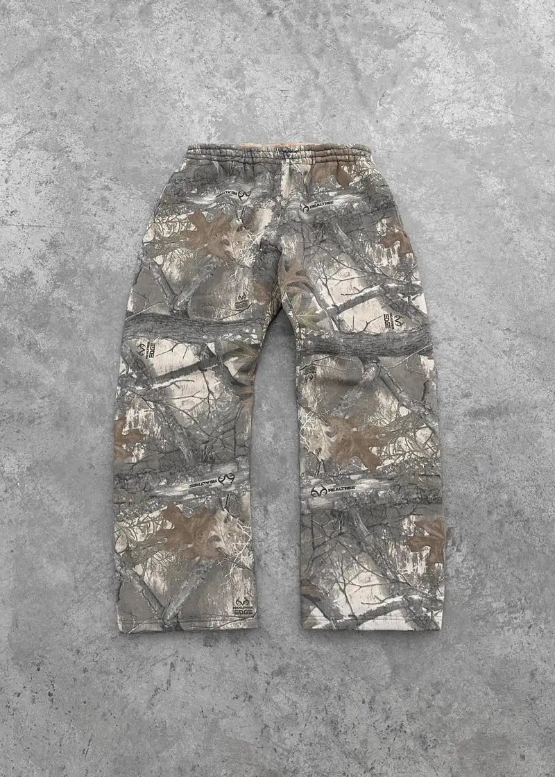 Tracksuit Men New Street Hip Hop Oversized Camo Hoodies