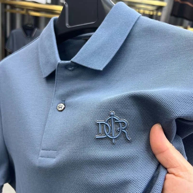 cotton high-end breathable short sleeve POLO shirt men