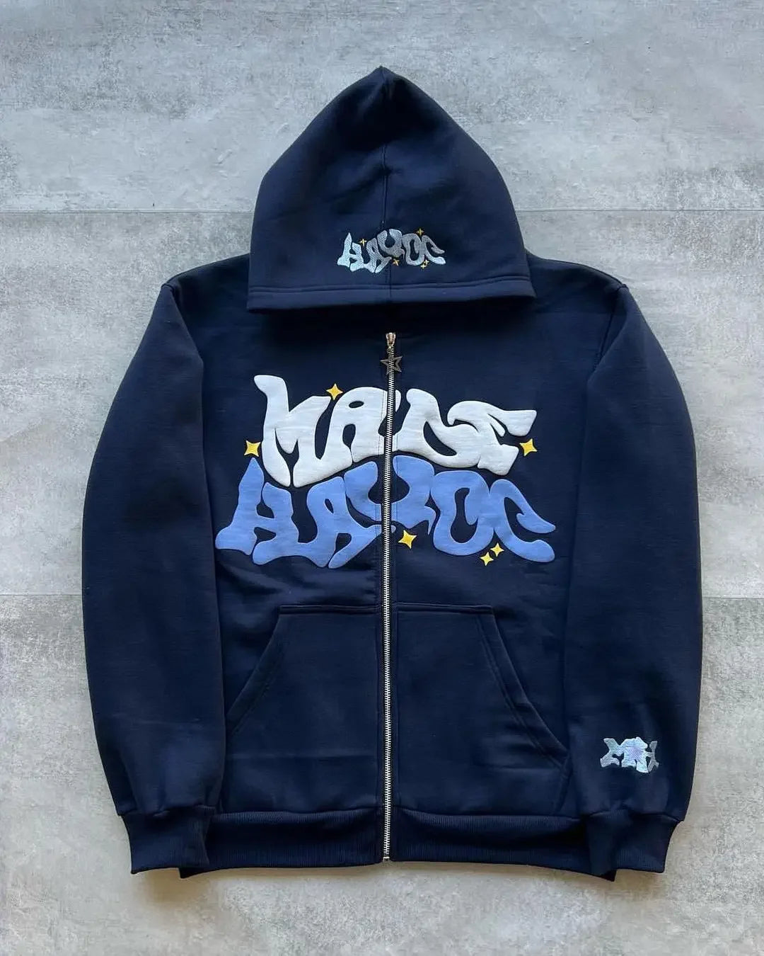 Printed Zipper Hoodies Women and Men Jacket