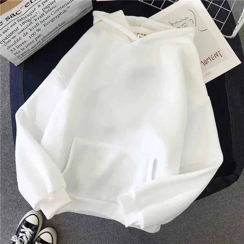 Letter Print Hoodie Casual Hooded Sweatshirt For Winter & Fall, Women's Clothing