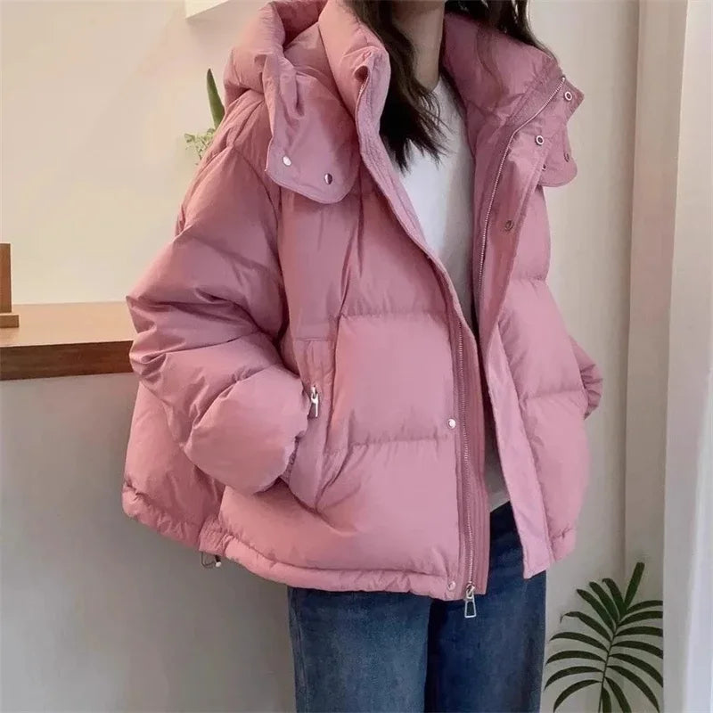 Warm Loose Puffer Jacket For Female