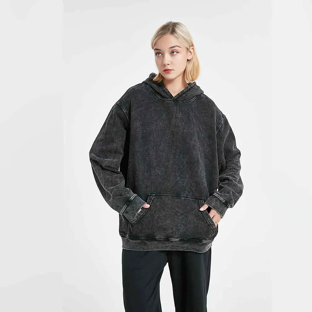 Men Women Cotton Retro Long Sleeve Sweatshirts
