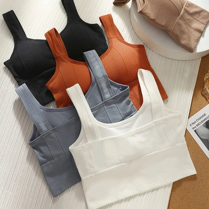 Sports Bra Anti-Sweat Fitness Top Women Seamless Yoga Bra