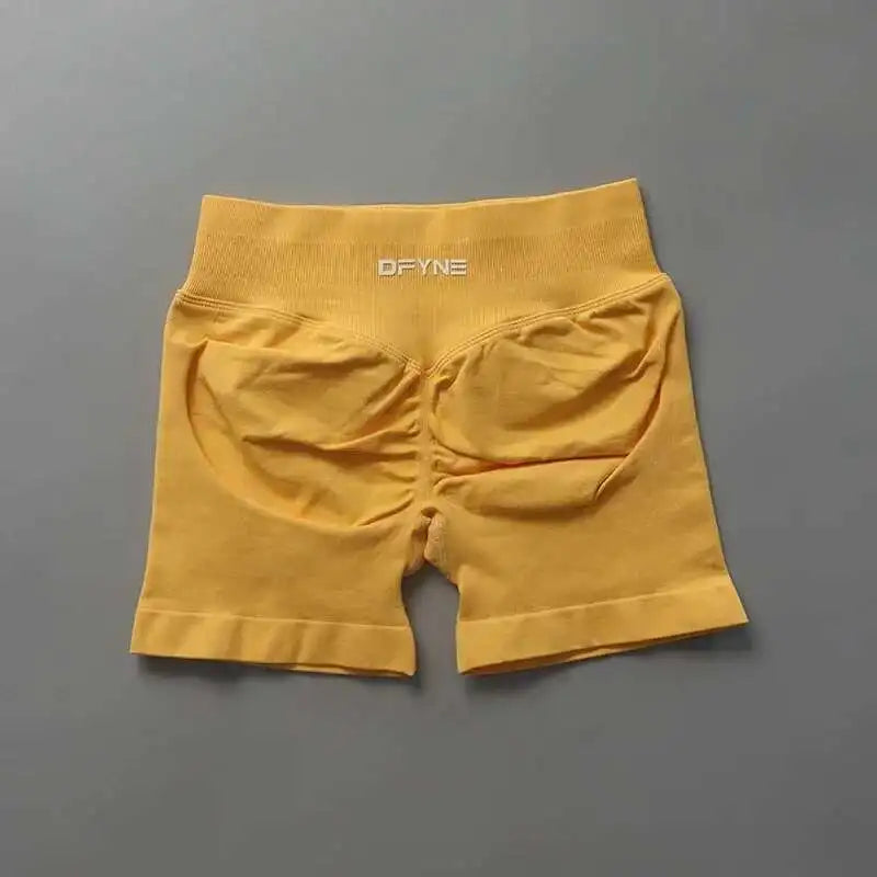 Yoga Seamless Scrunch Bum Workout Gym Booty Stretch Running Shorts