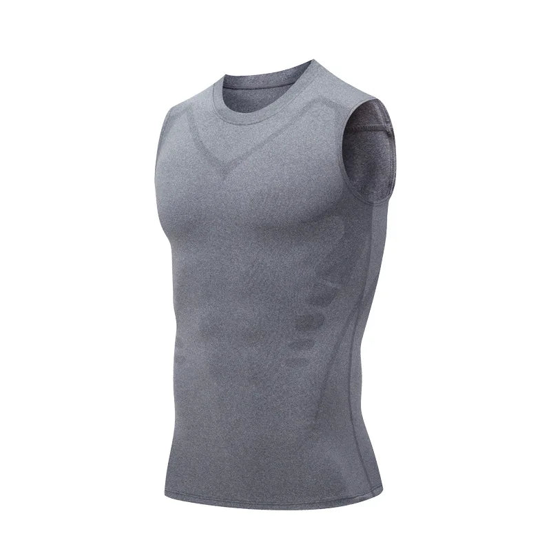Mens Gym Shirt Sleeveless Quick Dry Sportswear