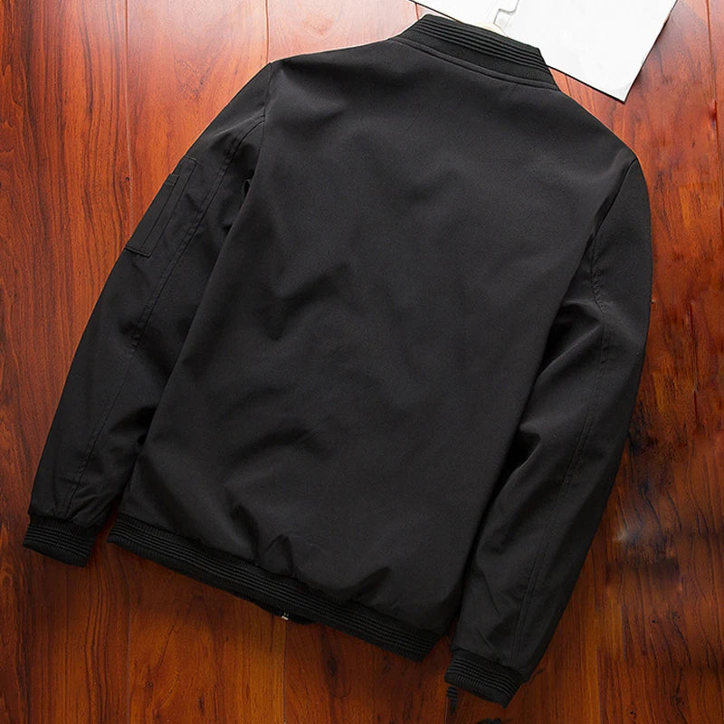 Men Thin Slim Long Sleeve baseball Jackets