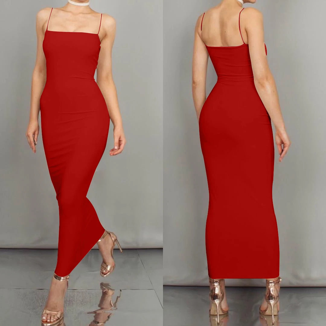 Summer Women's Dress Long Sling Dresses