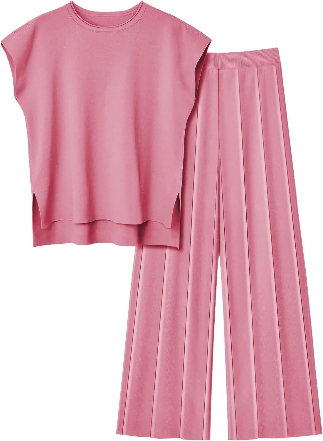 Fashion Casual Suit Sleeveless Vest Sweater Wide-leg Pants Two-piece Set