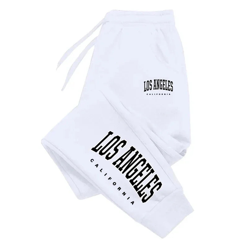 Los Angeles Womens Mens Sweatpants Elastic waist Casual Outdoors Jogging Pants