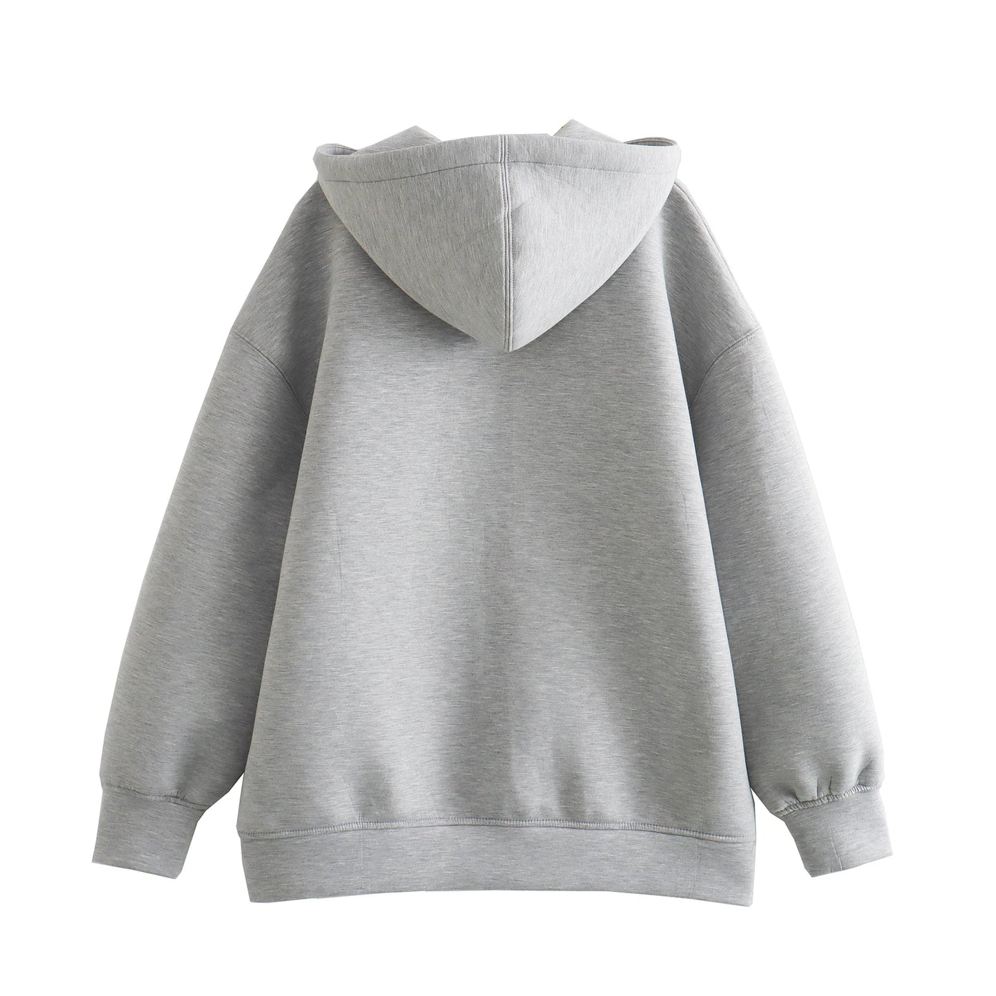 New Casual Street Loose Oversize Hooded Zipper Hoodie