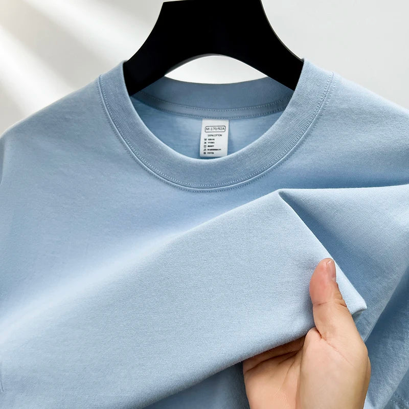 summer high-end brand men's short sleeve round neck fashionable style