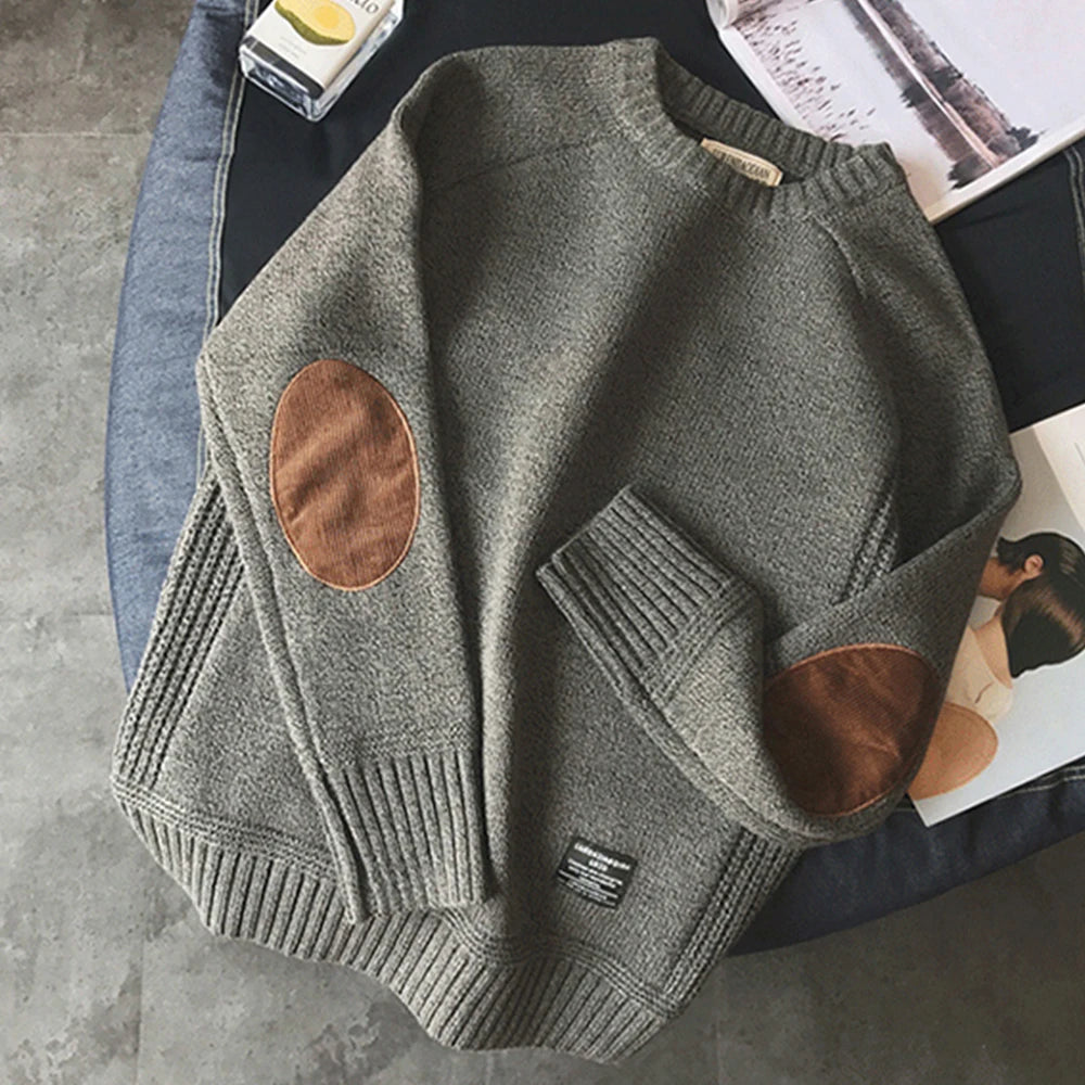 Men Sweater Fashion Patch Designs Streetwear