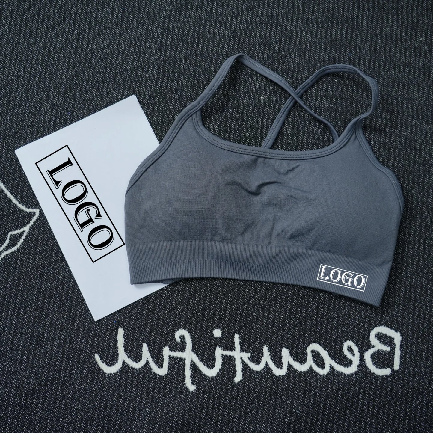 Yoga Sports Dynamic Backless Bra Medium Support Padded Gym Crop Top