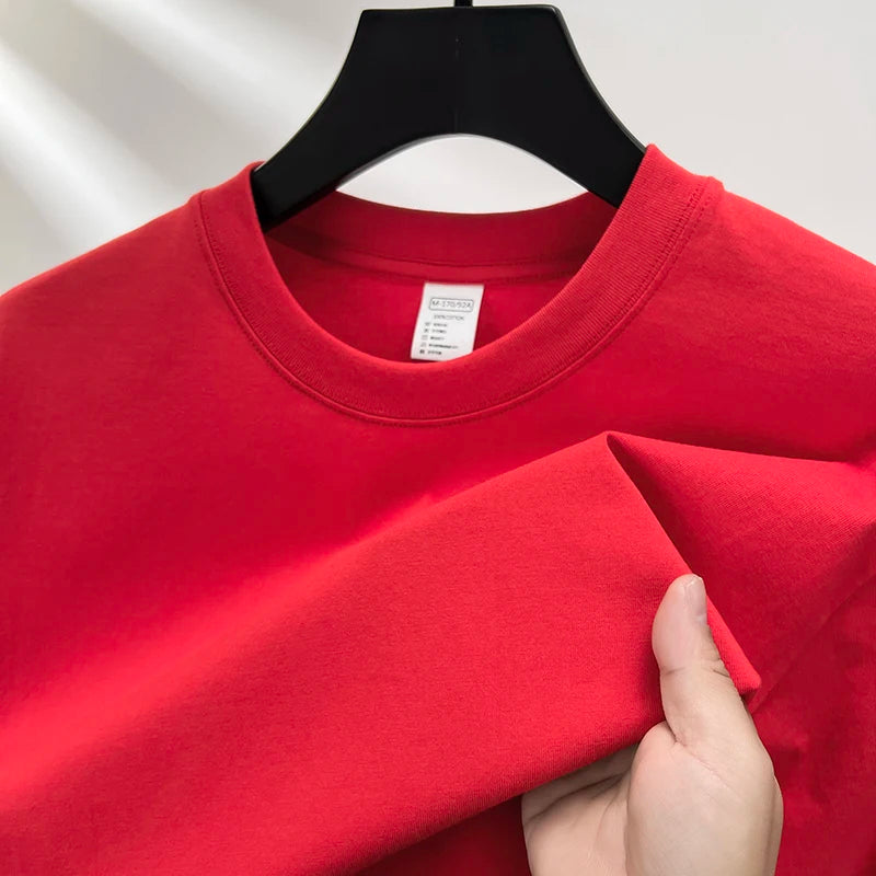 summer high-end brand men's short sleeve round neck fashionable style