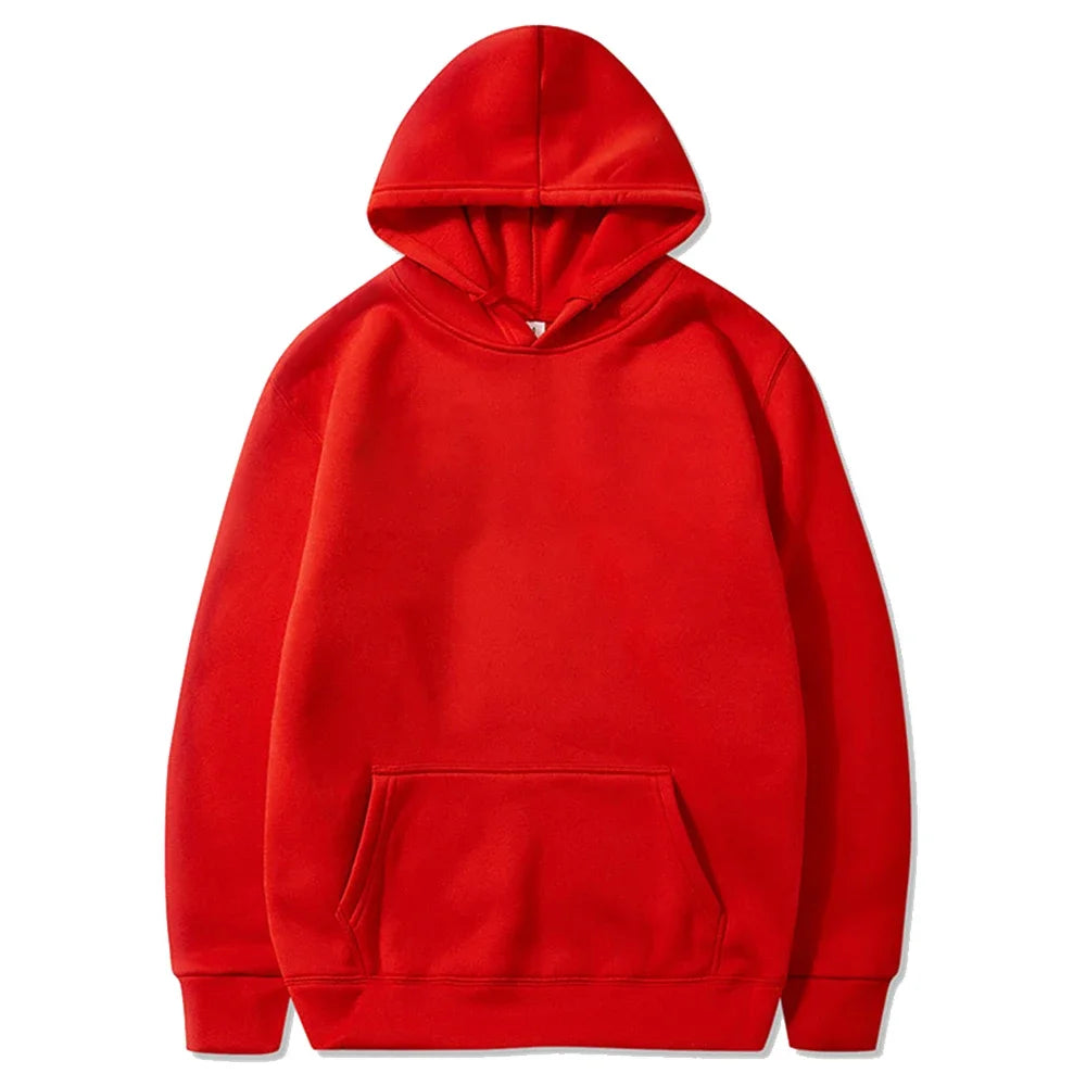 Fleece Warm Hoodies Spring Autumn Pullovers Fashion Sweatshirts Top